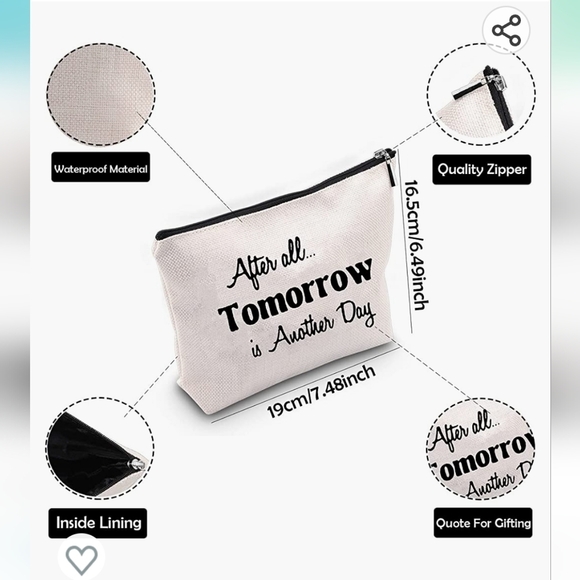 After All Tomorrow Is Another Day Makeup Bag - Picture 4 of 8